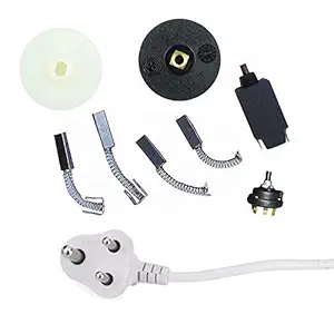 VT - Mixer Jar Coupler, Motor Coupler, Overload Switch, Rotary Switch, Carbon Brush, Ac Power Cord 3 Pin Core Wire - Almost Suitable All Mixer Grinders