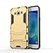 Chevron Back Cover Case for Samsung Galaxy J7 - 6 (New 2016 Edition) (Gold) [Military Grade Version 2.0 With Kick Stand Hybrid Back Cover Case] RS.310.00
