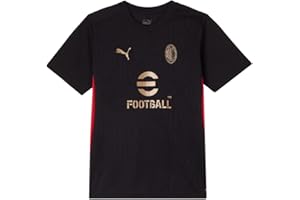ACM 1899 A.C. Milan Maglia Training Maglia Gara Training, Stagione 2024/25, Tecnologia dryCell, vestibilità Regolare Unisex - Bambini e Ragazzi (Pacco da 1)