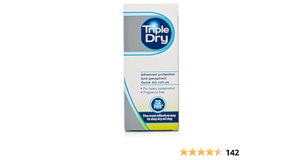 Triple dry antitranspirant test