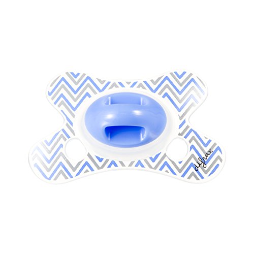 Difrax Dental Soother (6 Months, Blue Zigzag)