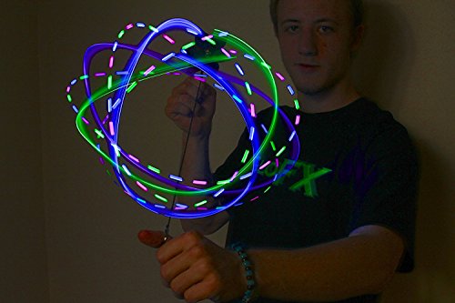 6 LED Spinning Orbit: Pure Bliss Multicolor Pattern – Flow Rave Toy - 4