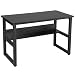 Produktbild SONGMICS Schreibtisch, stabiler Computertisch, großer PC-Tisch, leichte Montage, BüRotisch für Home Office 120 x 60 cm, Arbeitstisch mit verstellbaren Bodengleitern Schwarz LCD75BK
