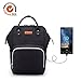 Produktbild Aktualisiert Wickeltasche Rucksack mit USB Ladefunktion, multifunktional groß Mama Tasche Veranstalter Wasserdicht Reise Rucksack Windel Tote Taschen