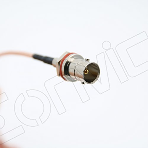 eonvic BNC-Buchse Schott nach rechts Winkel 1.0/2.3 DIN männlich RG179 SDI Kabel Jumper Pigtail 20 cm - 5