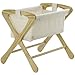 Cariboo Classic Crib Bassinet Set, Natural, with Natural Fabric