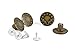 Produktbild * Vier Jeansknöpfe aus Metall | Gold Silber Bronze | nickelfrei | Jeansnieten nähfreie Druckknöpfe (Bronze)