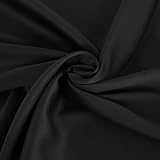Deconovo Vorhang Blickdicht Schlaufen Gardinen Schlafzimmer Thermogardine Schlaufen Schlaufenschal 175×140 cm Schwarz 2er set - 6