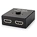 Produktbild HDMI Switch, iHarbort 2 Port HDMI Switcher /Splitter / Umschalter /Adapter Bidirektional 2 In 1 Out oder Switch 1 In 2 Out Unterstützt 3D und 1080P für HDTV / 4K Ultra HD / Blu-Ray Player etc