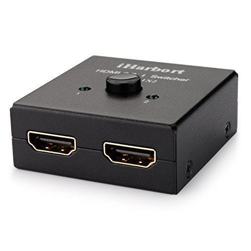 iHarbort® 2 Port HDMI Switcher / Splitter Adapter Bidirektional 2 In 1 Out oder Switch 1 In 2 Out Unterstützt 3D und 1080P für HDTV / 4K Ultra HD / Blu-Ray Player / DVD / DVR / X Box, etc