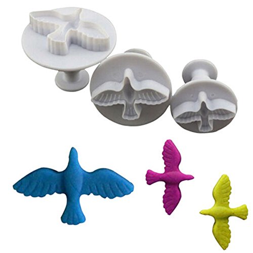 Sanwood 3 Taube Kuchen Cookies Paste Sugarcraft Cutter Dekorieren Form - 3