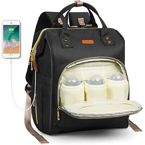 Preisvergleich Produktbild HOMIEE Mamabeutel, Mutifunktionale Wickeltasche Rucksack,Mutter und Baby Isolierte Tasche,Wasserdicht Stoffe,Passform für Kinderwage,Große Kapazität Modern Einzigartig Tragbar Handtasche Organizer