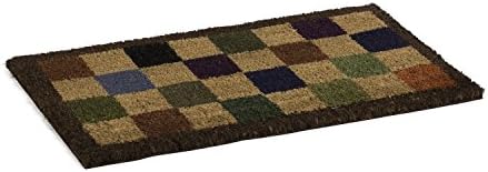 catral 71070052 – Chess Coco Doormat, 70 x 40 cm, Colour Red, Blue and Green