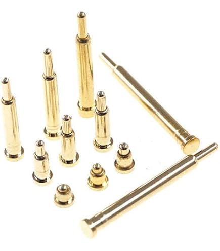 sourcing map Ressort Essai Sonde Broche 50pcs 0.9mm Pointe