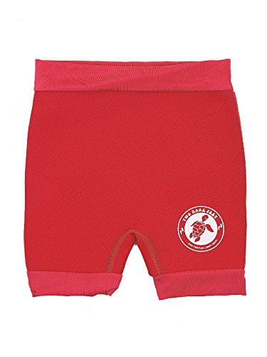 Two Bare Feet Swim Nappy Reusable Neoprene Swimming Nappy (M, Red)
