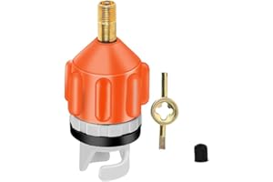 Taicols Adaptateur de Kayak, Adaptateur de Pompe Sup, Sup Adaptateur de Valve pour Kayaks Planches à Pagaie pour Canots Pneumatiques Kayak Pompe Pied Pompe électrique