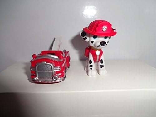 MISTER A GIFT PAW PATROL MARSHALL AND HIS FIRE TRUCK SET OF 2 CAKE TOPPERS