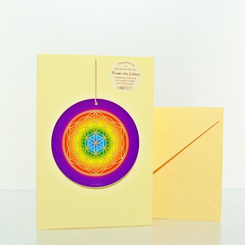 Preisvergleich Produktbild lilly design Blume des Lebens Doppelkarte mit Mobile