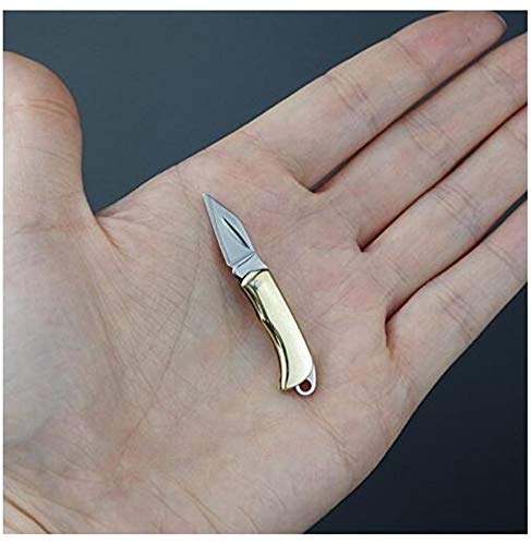 SHUCV La Multi-Fonction Acier Inoxydable Camping Couteau de Poche Couteau Pliant Mini Portable Pocket Outil en (F14)