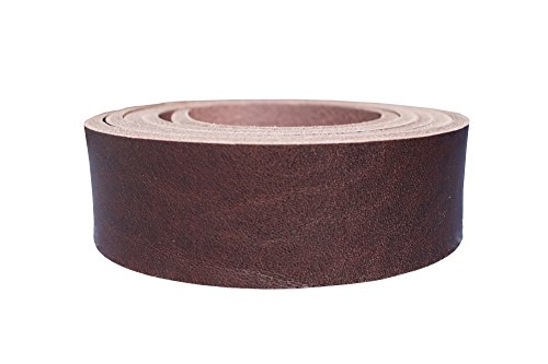 Vollrindleder Lederriemen Nevada, 4mm dickes Vollleder in 9 Oberflächen, Breite:5cm, Farbe:dunkelbraun fest