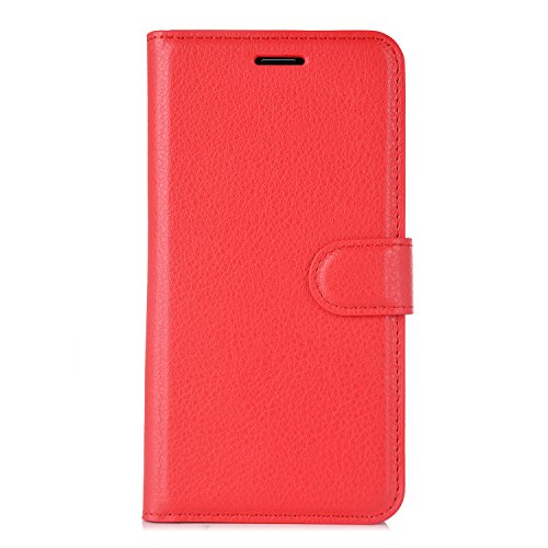 Huawei P8 Lite 2017 Hülle, IVSO Hohe Qualität Advanced Shock Absorption Technology Case Folio Tasche Cover für Huawei P8 Lite 2017 Smartphone (Für Huawei P8 Lite 2017, Rot) - 7