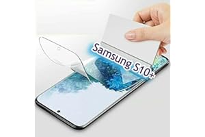 CRACKSIN Gorilla folia ochronna do Samsung Galaxy S10+, S10 Plus [2 sztuki] Nano-Tech, przezroczysta folia, 100% czytnik linii papilarnych, ochrona wyświetlacza folia pancerna