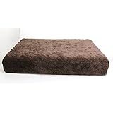 Viskoelastisches Hundebett in - Hundenest - Hundekorb - Hundesofa (Grau, 80 x 50 x 13 cm)