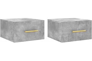 vidaXL Väggmonterade sängbord 2 st betonggrå 35x35x20 cm, sängbord, väggmonterade nattduksbord, väggmonterade sovrumsbord, vä