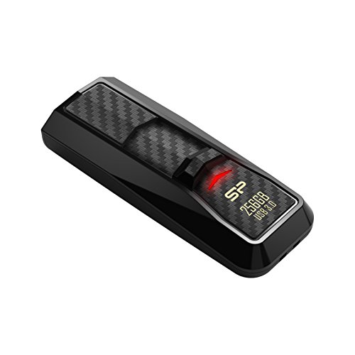 Silicon Power Blaze B50 - Memoria USB 3.0 de 32 GB, Ultra rápido, Lectura hasta 90 MB/s, Color Negro