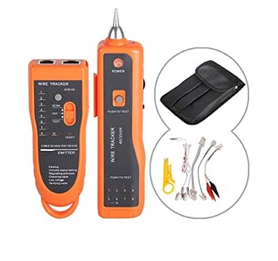Goeco RJ11 RJ45 Cat5 Cat6 Traqueur de fil téléphonique Toner Tracer Ethernet Réseau LAN Testeur de câble Détecteur de ligne