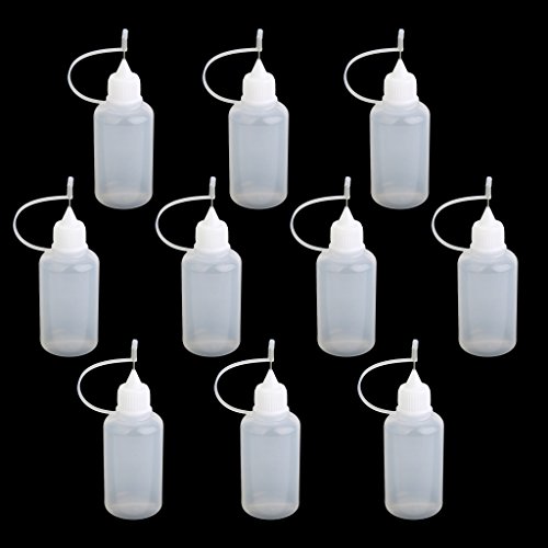 Generic 10 Stk. Nadelspitze Leere Plastik Squeezable Tropfflasche Flüssigkeitsspeicher – 30 Ml - 5
