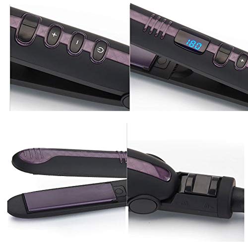 Hair Straightener Digital Display Blue Screen Thermostat 230 Degree Negative Ion Hair Straightener Electric Splint Perm