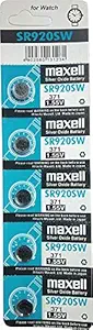 LUBA Maxell SR920SW - 371 Coin Type 1.55V Micro Silver Oxide Battery-5ps