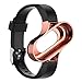 Price comparison product image TPE Watch Band Strap+Case Cover for Xiaomi MI Band 3 (Black+Rose Gold)