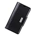 Produktbild JINQD Home mit Schnalle Kartensteckplatz Leder Geldbörse Schutzhülle Flip Case Telefon Fall Telefon Abdeckung für Xiaomi Mi A2 (Color : Black Xiaomi Mi A2)