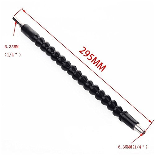 iRoundy Flexible Verlängerung Schraubendreher Bohrer Bits für Bohrmaschine+Schraubendreher Magnetizer Demagnetizer + Schraubendreher Set - 3