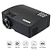 Produktbild Beamer Mini WiMiUS A8 Projektor 1500 Lumens HD 1080P LED- Beamer 800*480 Videoprojektor für Heimkino Multimedia mit USB AnschlussSchwarz
