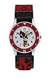 Mickey Mouse Jungen Analog Quarz Uhr mit Stoff Armband MK5151