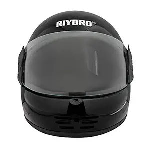 Coffars Full Face Helmet Bike Riding Helmets For Man(Medium) Classic Black With Plain Visor