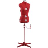 Singer terzi mankeni plastik/Kumaş k&ouml;p&uuml;k Beyaz/Kırmızı 42,5 x 22,5 x 35 cm