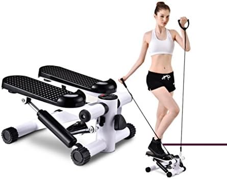 Stepper Machine With Pull Rope Workout Training Fitness Mini Stepper Exercise Training Fitness Stair Steps Pedal Fitness Lose Fat ( Color : White )