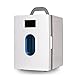 Produktbild Mini-Gefrierschränke The harvest season- 10L Small Home Kühlschrank, Auto Dual-Use Hot und kalt Dual Use Rapid Cooling 220V AC/12V DC (Farbe : Weiß)