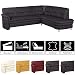 Produktbild Cavadore Ecksofa Cassada mit Bettfunktion und Federkern / Schwarzes Leder-Schlafsofa mit Relaxfunktion und Schublade als Stauraum / Chromfarbene Füße / Größe: 265 x 90 x 240 cm (BxHxT) / Bezug in 100 % Echtleder / Farbe: Schwarz