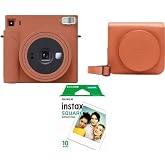 Instax Fujifilm SQ1 Terracotta Turuncu Fotoğraf Makinesi+Askı+pil+10'lu Film+&Ccedil;anta