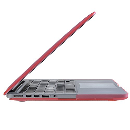 Topideal 3 in 1 – [EU/GB-Tastatur Version] Matte Hart-Schutzhülle für MacBook 13 Pro 33,8 cm (13 Zoll) mit Retina-Display-Modell A1425 / A1502 (ohne CD-ROM-Laufwerk) + Tastaturhülle + Displayschutzfolie - 3