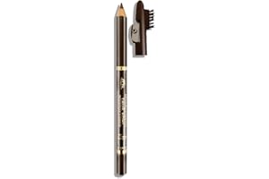 BF BEAUTY FOREVER Beauty Forever True Kohl Waterproof Eyebrow Pencil with Sharpener, Definer, Matte Finish, Long Lasting, Waterproof, Suitable For All Eyebrow Shapes, Natural Looks 402 Dark Brown