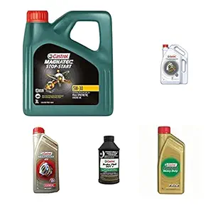 MAGNATEC STOPSTART 5W30 3.5ltr,Gear oil 90 3ltrs,Brake fluid dot 4 250ml, Heavyduty coolant 3ltrs,ATF power steering oil 1ltr full COMBO2