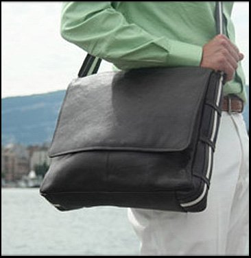 BACCINI Messenger bag ROBERTO – Umhängetasche groß fit für 14″, iPad mit Extra-Abtrennung- Laptoptasche – echt Leder - 6