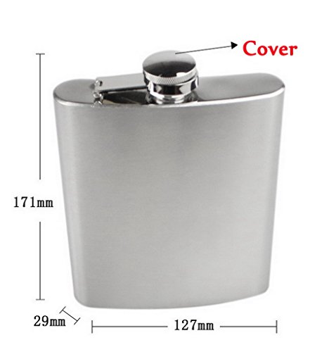 ACME Flachmann Edelstahl 18 oz (450 ml) Silber - 5