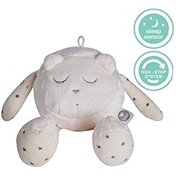 Jouet pour bébé SZUMISIE MyHummy SNOOZY - Jouet de nuit apaisant avec capteur de pleurs et système non-stop ECRU